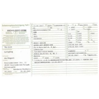 Germany vehicle registration certificate version 2 download template file