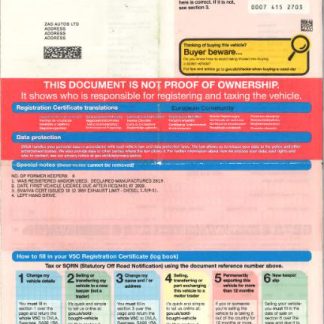 United Kingdom driver,vehicle registration certificate1 download template file