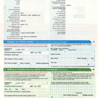 United Kingdom driver,vehicle registration certificate2 download template file