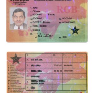 Guine Bissau Driving License download template file