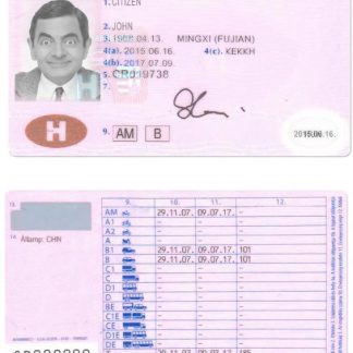 Hungary Driving License download template file