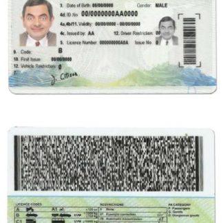 Namibia Driving License download template file