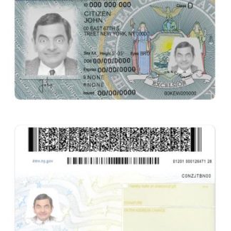 New York Driving License version 2 download template file