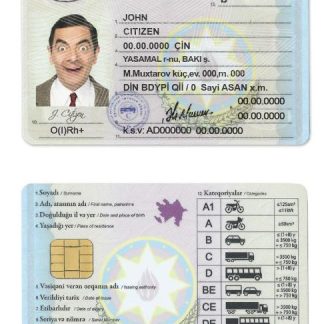 Azerbaijan Driving License 2013 download template file