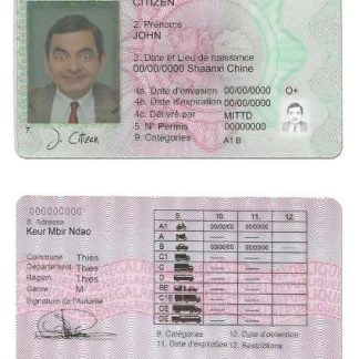 Senegal Driving License download template file