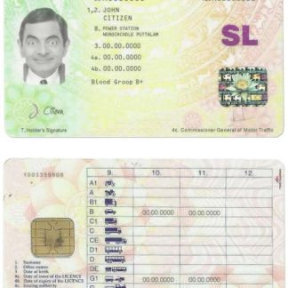 Sri Lanka Driving License download template file