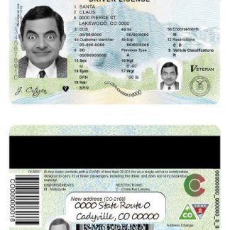 USA Colorado Driving License download template file