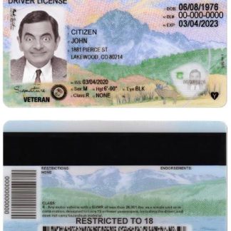 USA COLORADO new Driving License download template file