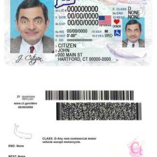 USA Connecticut Driving License download template file