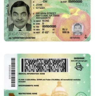 USA Georgia Driving License template in PSD format (2019 ?C present) download template file