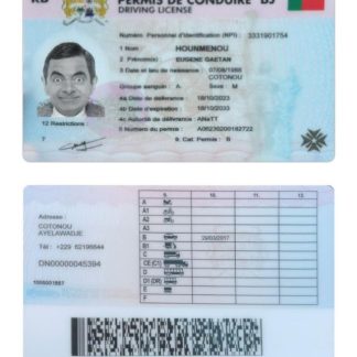 Benin Driving License download template file