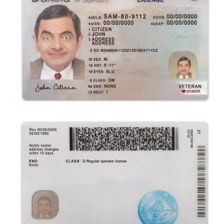 USA North Dakota Driving License 2023 present download template file