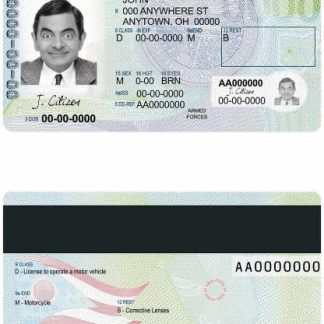 USA Ohio state Driving License download template file