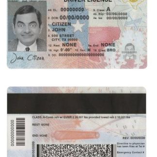 USA Texas Driving License template in PSD format, fully editable (2020 ?C present) download template file
