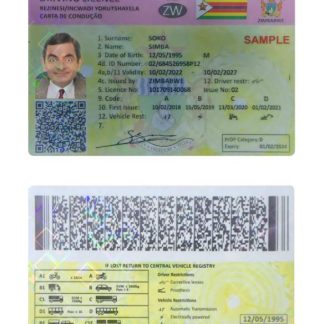Zimbabwe Driving License download template file