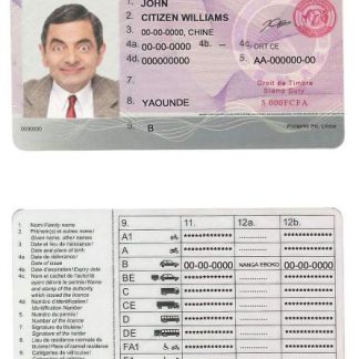 Cameroon Driving License download template file
