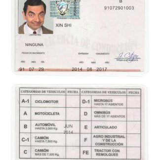 Cuba Driving License download template file