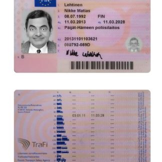Finland Driving License 2013 download template file