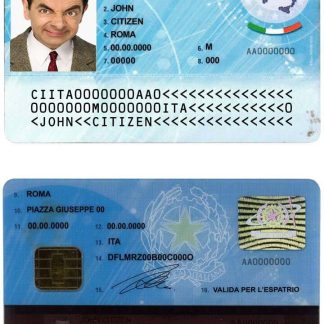 Italy ID Card template 2006-2016 Download Template File