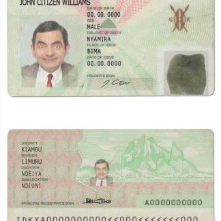 Kenya ID Card Download Template File