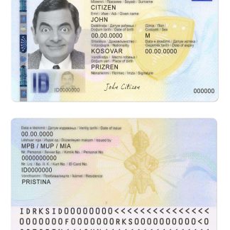 Kosovo ID Card Download Template File