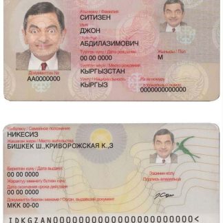 Kyrgyzstan ID Card Download Template File