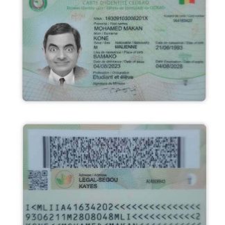 Mali ID Card Download Template File
