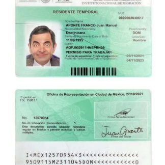 Mexico Residence Permit 2021-Present Download Template File