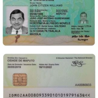 Mozambique Identity Download Template File