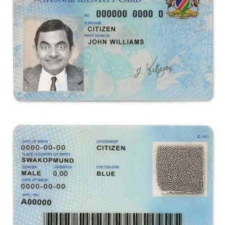 Namibia ID Card Download Template File