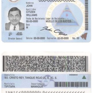 Nicaragua Identity Download Template File