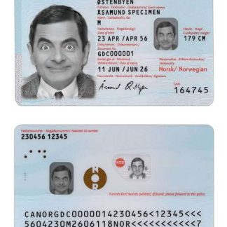 Norway ID Card v2 Download Template File