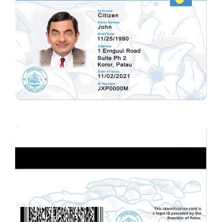 Palau ID Card Download Template File
