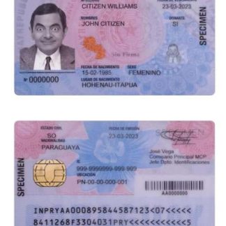 Paraguay ID Card 2023-Present Download Template File