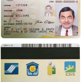 Philippines ID Card v1 Download Template File