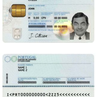 Portugal ID Card Download Template File