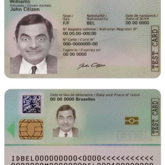 Belgium ID Card new Download Template File