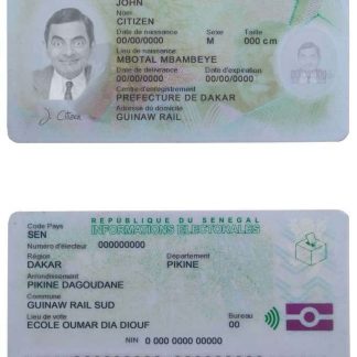 Senegal ID Card Download Template File