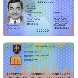 Slovakia ID Card 2022 Download Template File