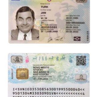 Slovenia ID Card 2023 Download Template File