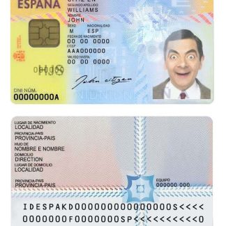 Spain ID Card 2016 Download Template File