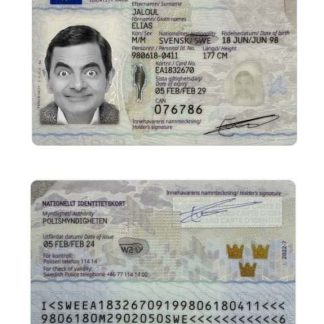 Sweden ID Card 2019 Download Template File