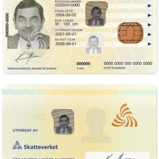 Sweden ID Card Download Template File