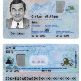 Switzerland ID Card Download Template File