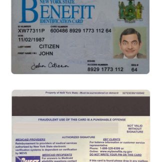 USA New York ID Card 2022 Present Download Template File