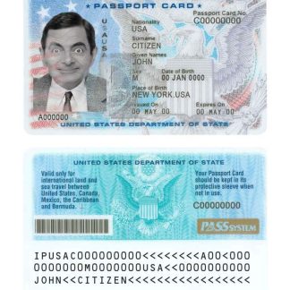 USA Passport ID Card v1 Download Template File