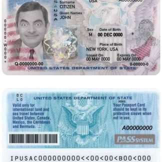 USA Passport ID Card v2 Download Template File