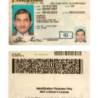 USA Pennsylvania ID Card Download Template File