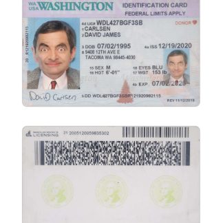 USA Washington ID Card 2020 Download Template File