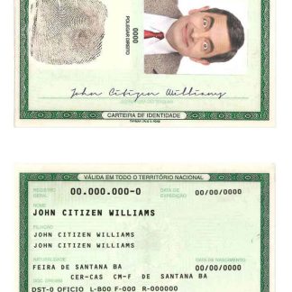 Brazil ID Card 2008-2010 Download Template File